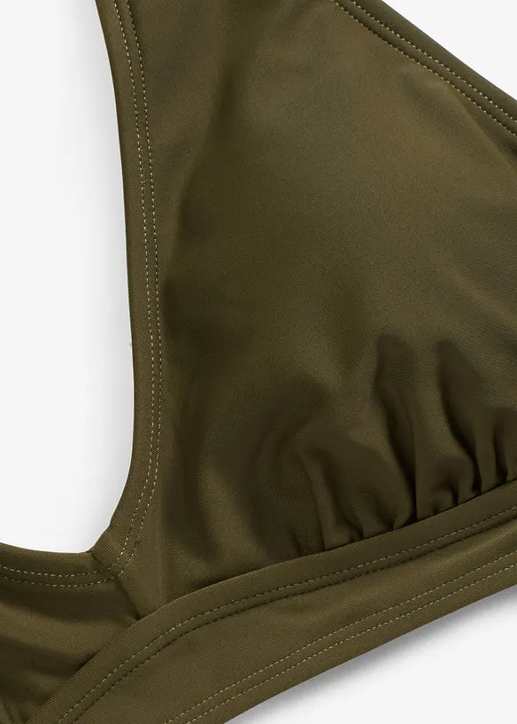 Halterneck-bikinioverdel med V-utringning, bonprix