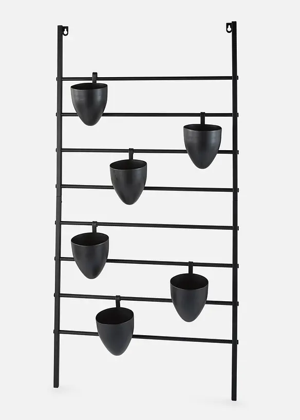 Vegghylle med 6 blomsterpotter, bonprix