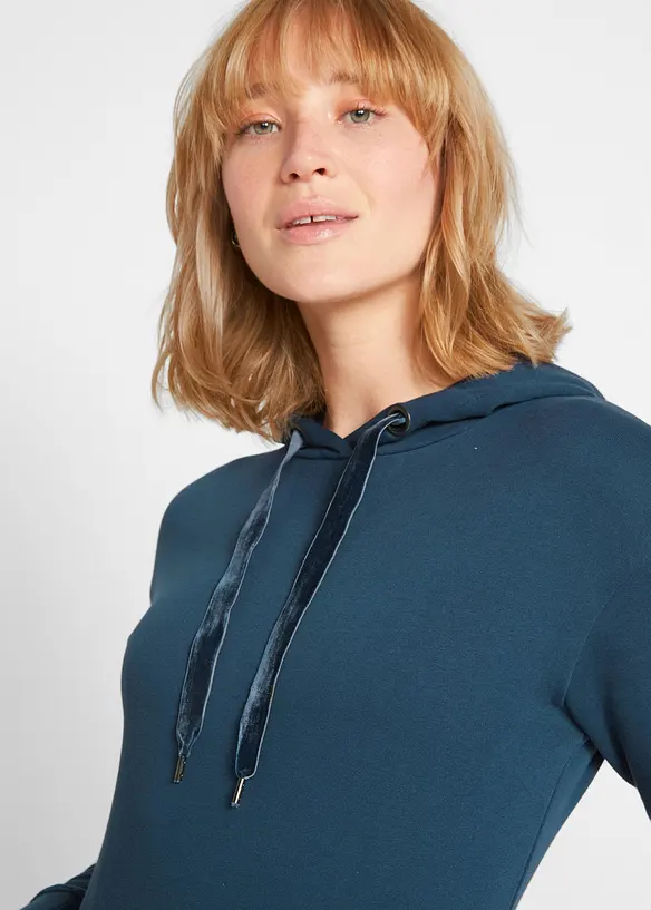 Sweatkjole med &oslash;kologisk bomull, bonprix