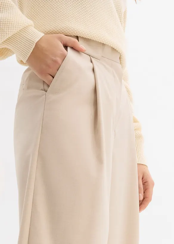 Barrel bukse med h&oslash;y midje, bonprix