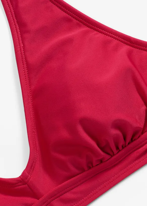 Halterneck-bikinioverdel med V-utringning, bonprix