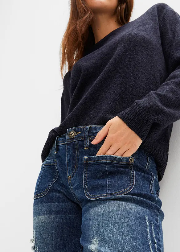 Flared-jeans Low Waist, stretch, bonprix