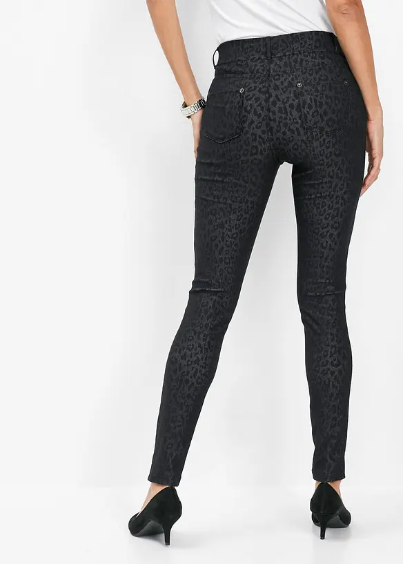 Jeggings med leopardm&oslash;nster, bonprix