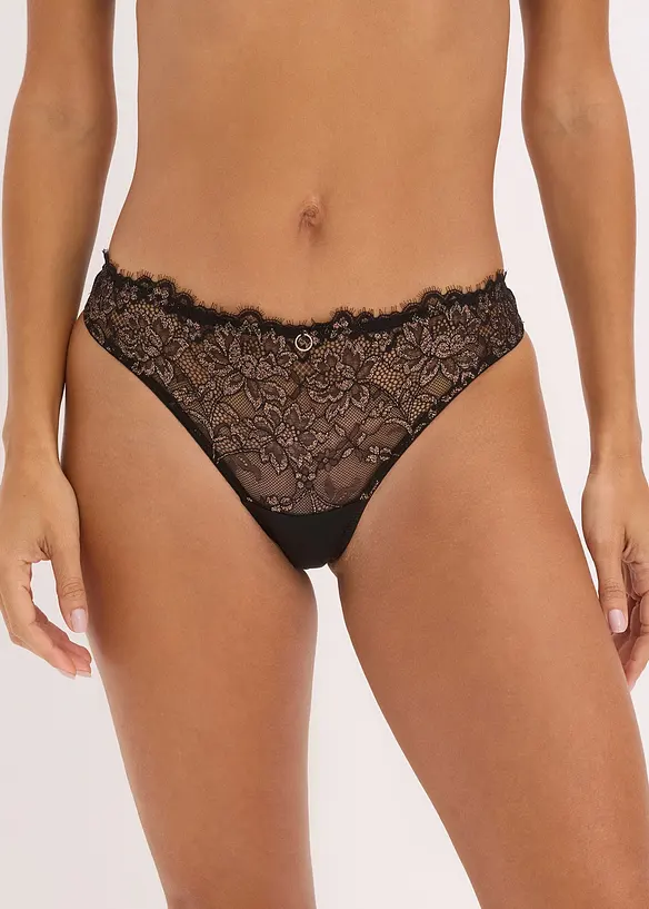 Stringtruse med glittergarn, bonprix