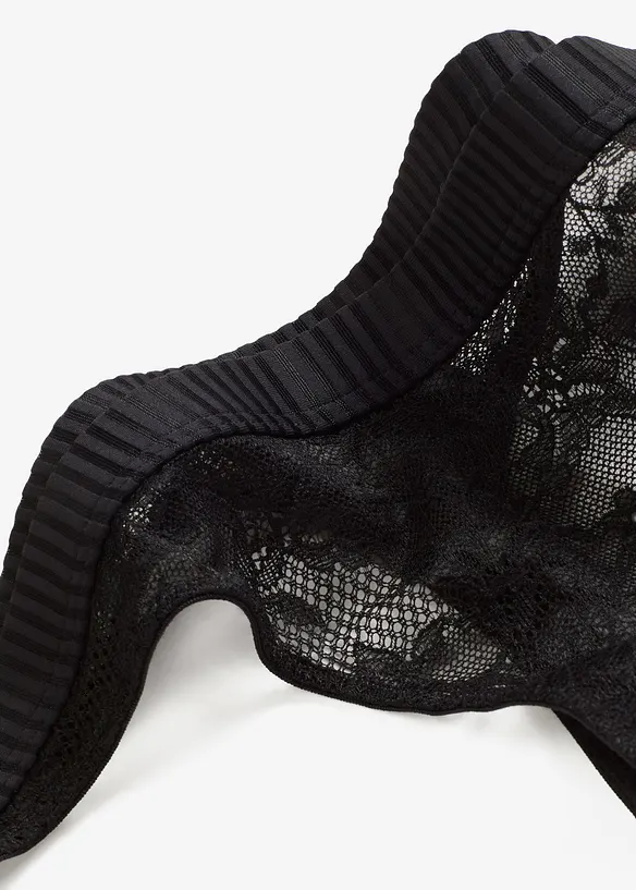 Mini-stringtruse med myk blonde, bonprix