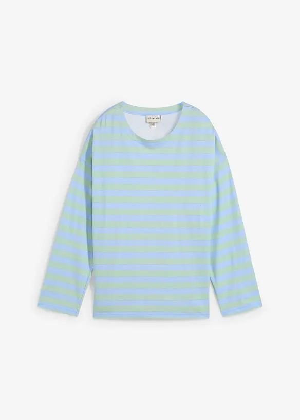 Oversized topp i ren bomull, bonprix