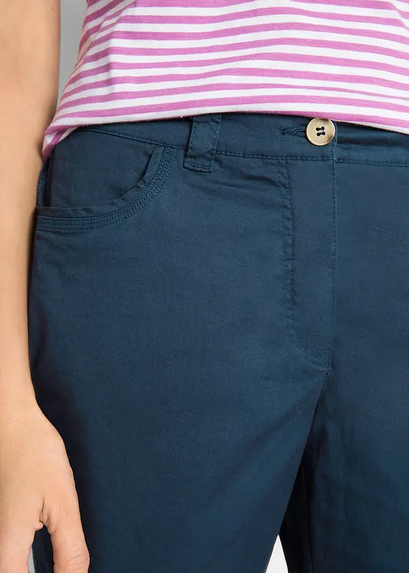 Papertouch-bermudashorts i bomull med komfortlinning, bonprix