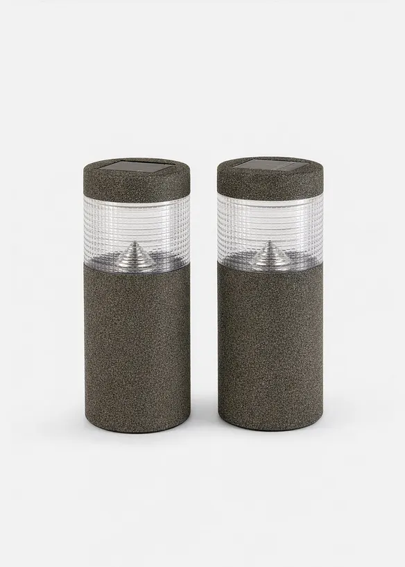 Stibelysning med solcelle (2-pack), bonprix