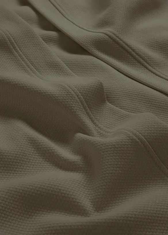 Lang sweatjakke i myk bomullsmiks, bonprix