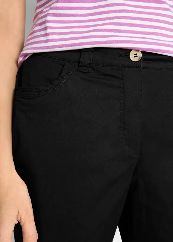 Papertouch-bermudashorts i bomull med komfortlinning, bonprix