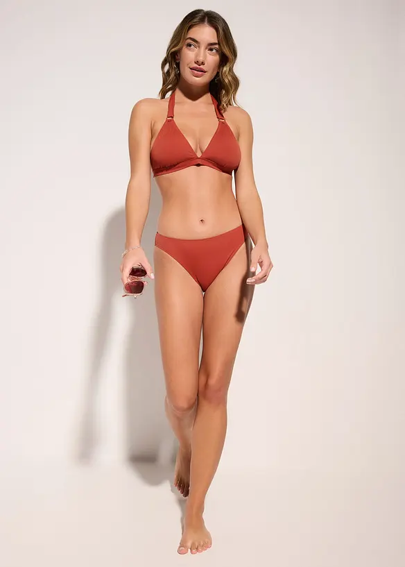 Halterneck-bikini med ringpynt, bonprix