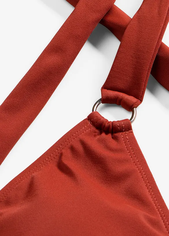 Halterneck-bikini med ringpynt, bonprix
