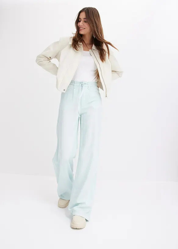 Langermet topp i 100% &oslash;kologisk bomull, bonprix