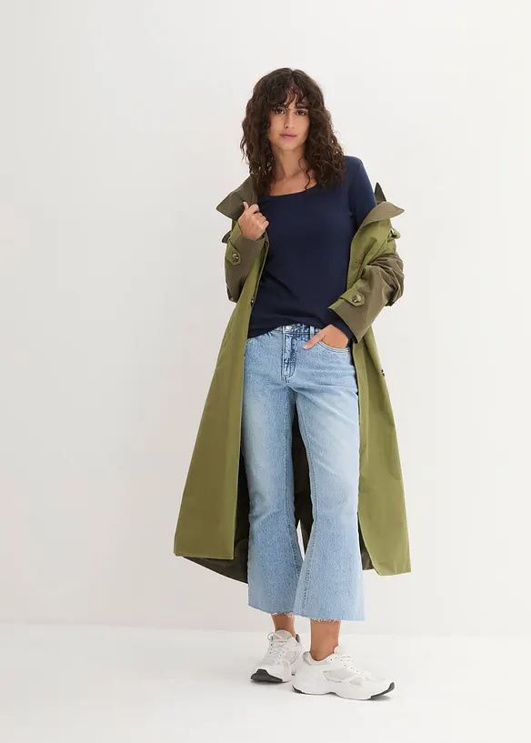 Langermet topp i 100% &oslash;kologisk bomull, bonprix