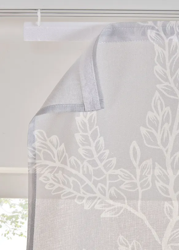 Panelgardin med blomsterm&oslash;nster (1-pack), bonprix