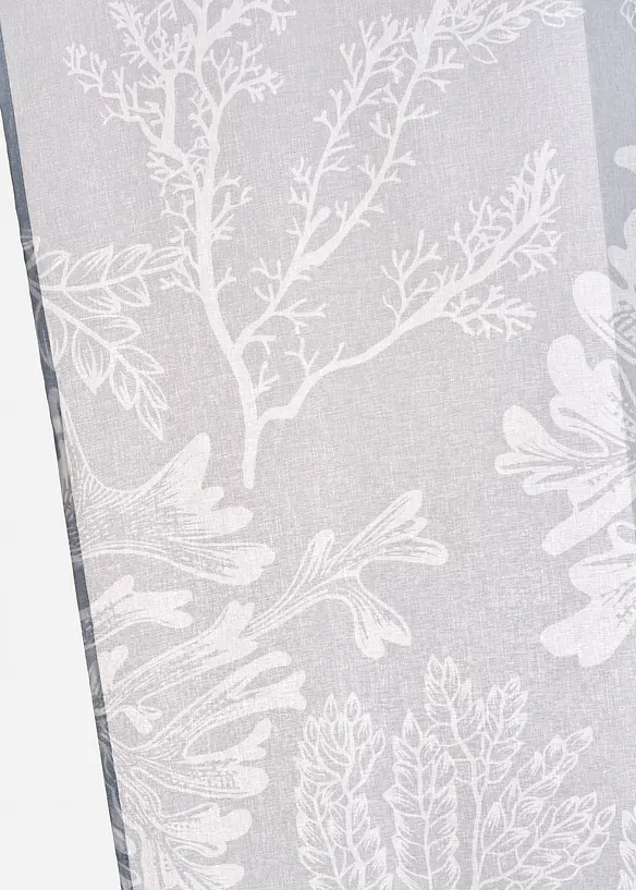 Panelgardin med blomsterm&oslash;nster (1-pack), bonprix