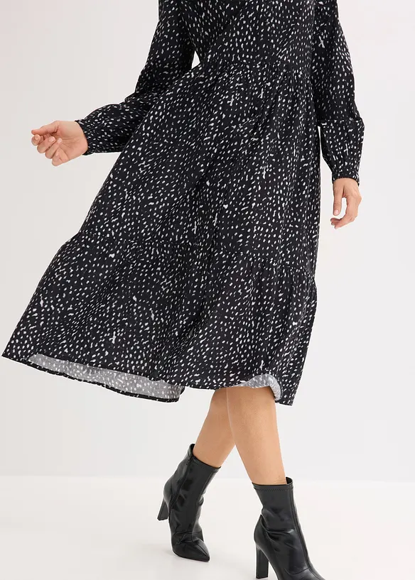 Midikjole i 100% bomull, bonprix