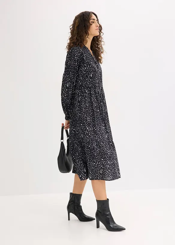 Midikjole i 100% bomull, bonprix