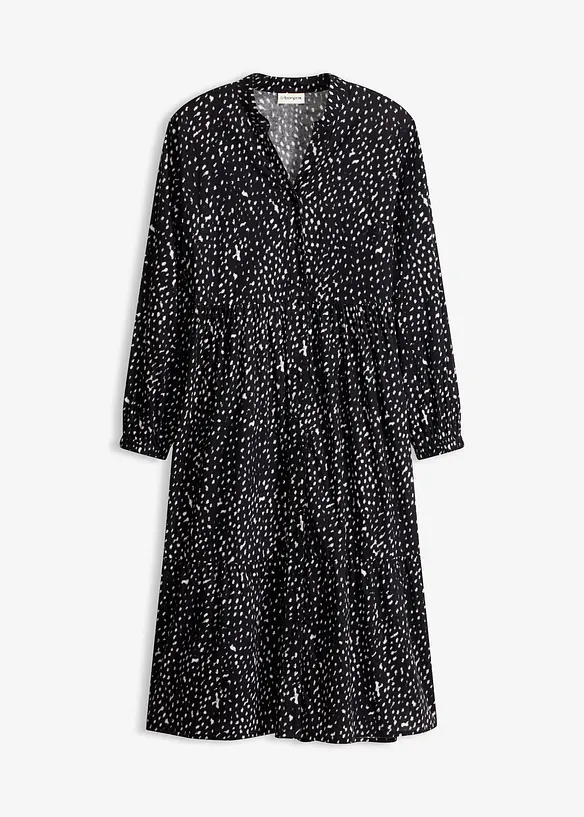 Midikjole i 100% bomull, bonprix