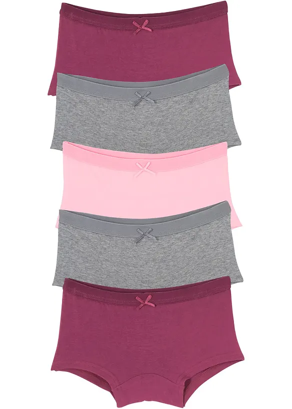 Truse med myk bomull og h&oslash;y midje (5-pack), bonprix