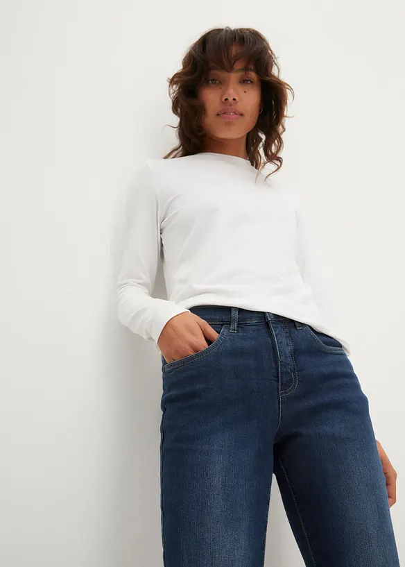 Straight-jeans Mid Waist, stretch, bonprix