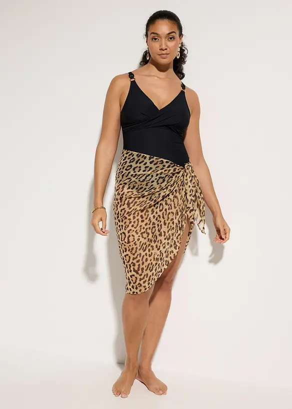 Shape-badedrakt i omslagsmodell, sterkt formende, bonprix