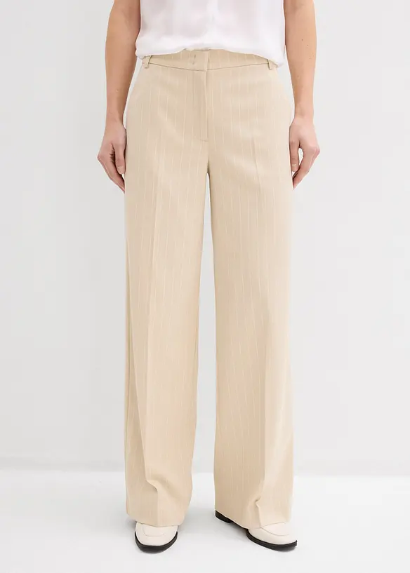 Dressbukse med n&aring;lestriper, bonprix