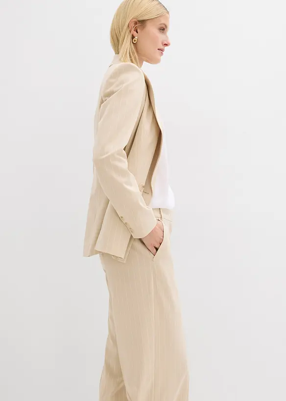 Dressbukse med n&aring;lestriper, bonprix