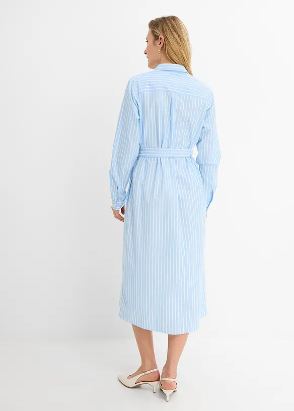 Skjortekjole i 100% bomull, bonprix