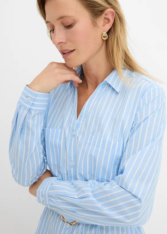 Skjortekjole i 100% bomull, bonprix