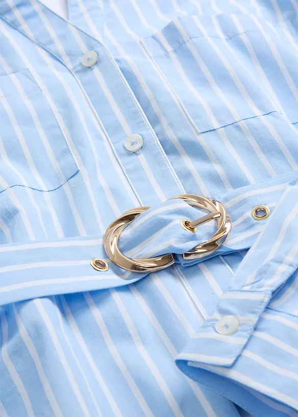 Skjortekjole i 100% bomull, bonprix