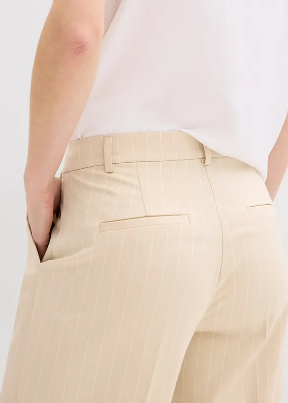 Dressbukse med n&aring;lestriper, bonprix