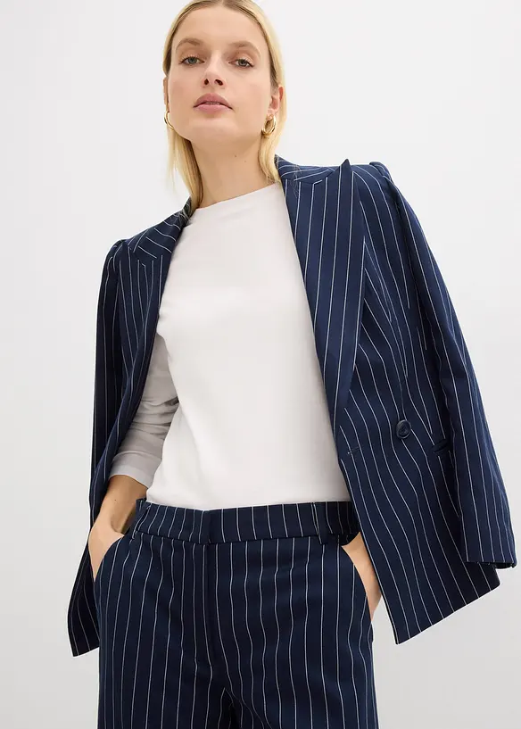 Dressbukse med n&aring;lestriper, bonprix