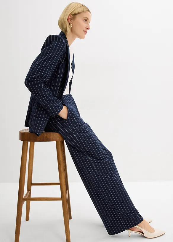 Dressbukse med n&aring;lestriper, bonprix