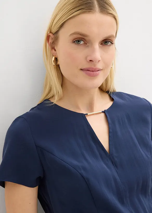 Kjole i lett viskosemiks, bonprix