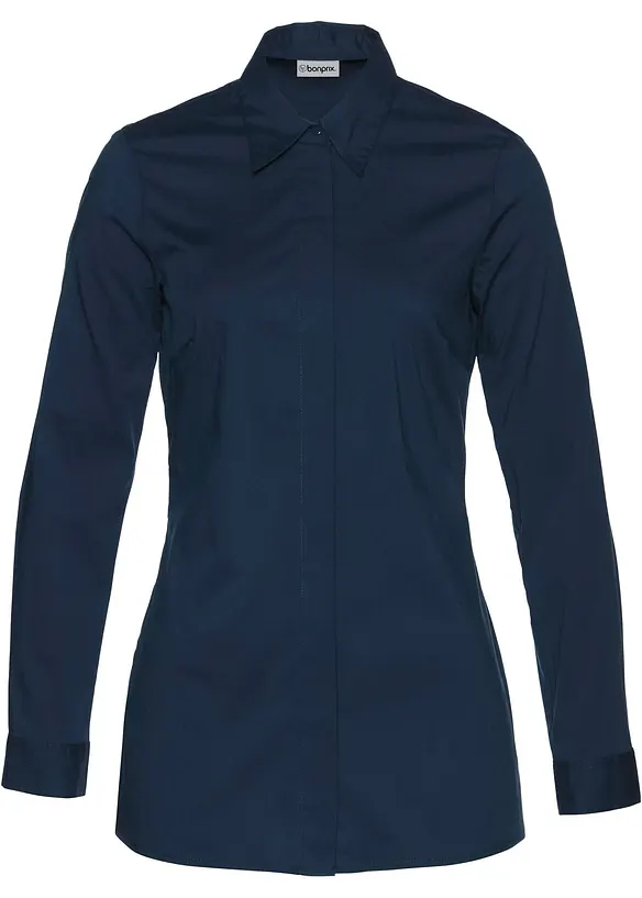 Lang stretchbluse, bonprix