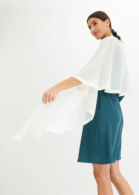 Stola med fin satengdetalj, bonprix