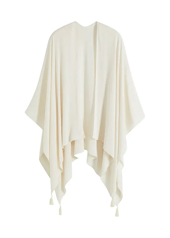 Lett sommerponcho i 100% viskose, bonprix