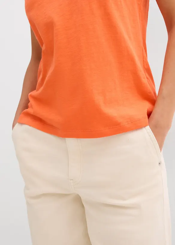 T-skjorte i &oslash;kologisk bomull (2-pack), bonprix