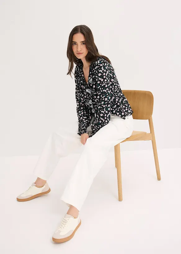 Twillbukse i bomull med stretch, bonprix