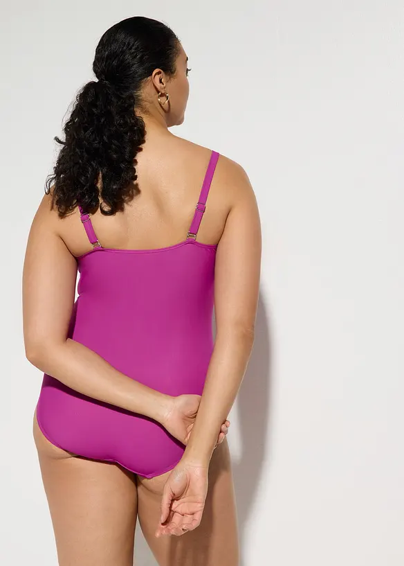 Medium shape badedrakt i omslagsstil, bonprix