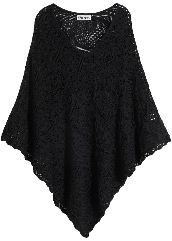 Poncho i heklet stil, bonprix