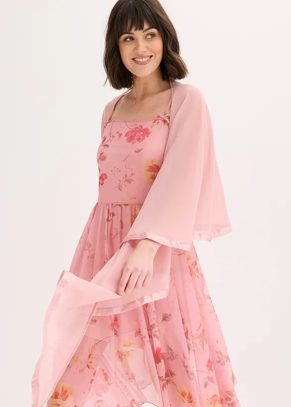 Stola med sateng, bonprix