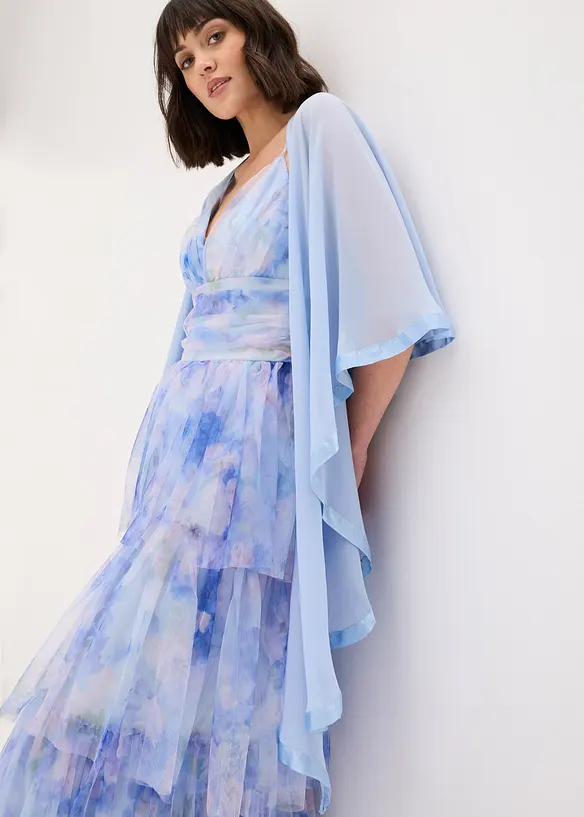 Stola med sateng, bonprix