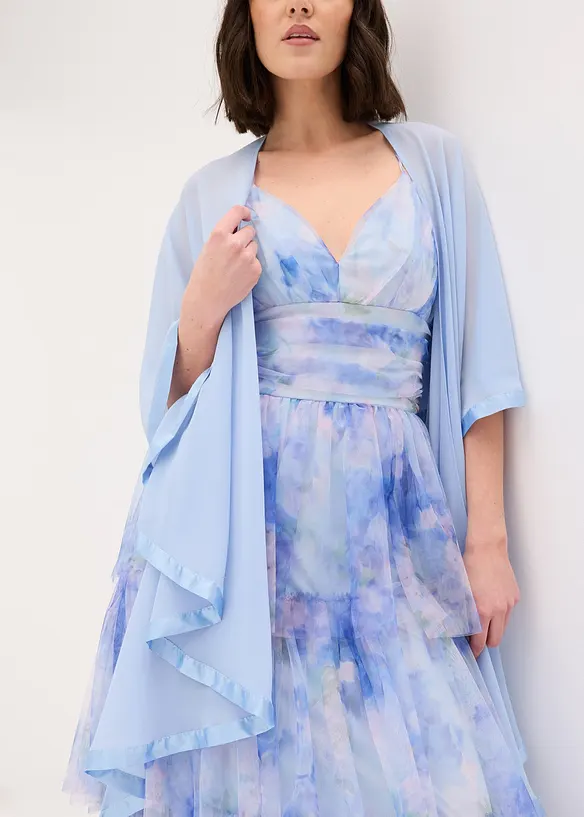 Stola med sateng, bonprix