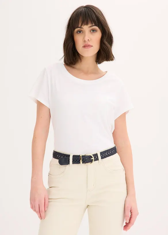 Flettet belte med klassisk spenne, bonprix