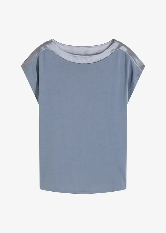 Topp med b&aelig;restykke i sateng, bonprix