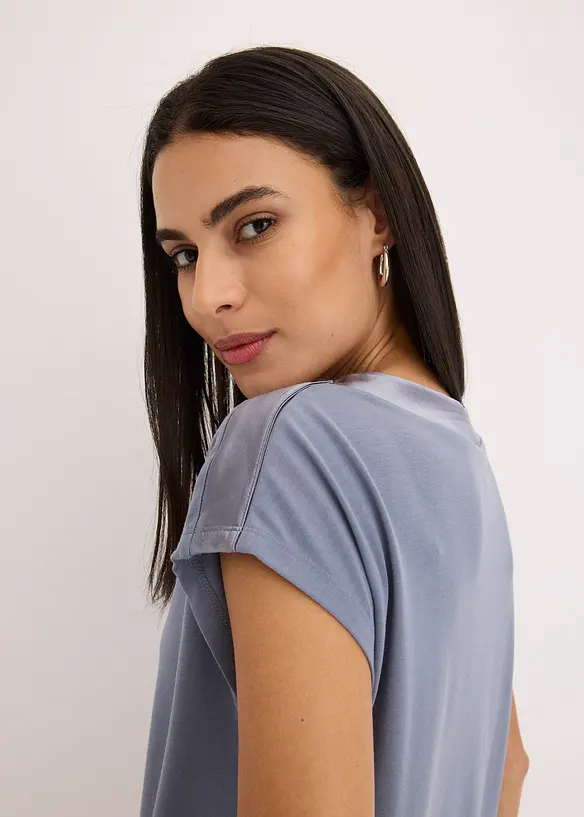 Topp med b&aelig;restykke i sateng, bonprix