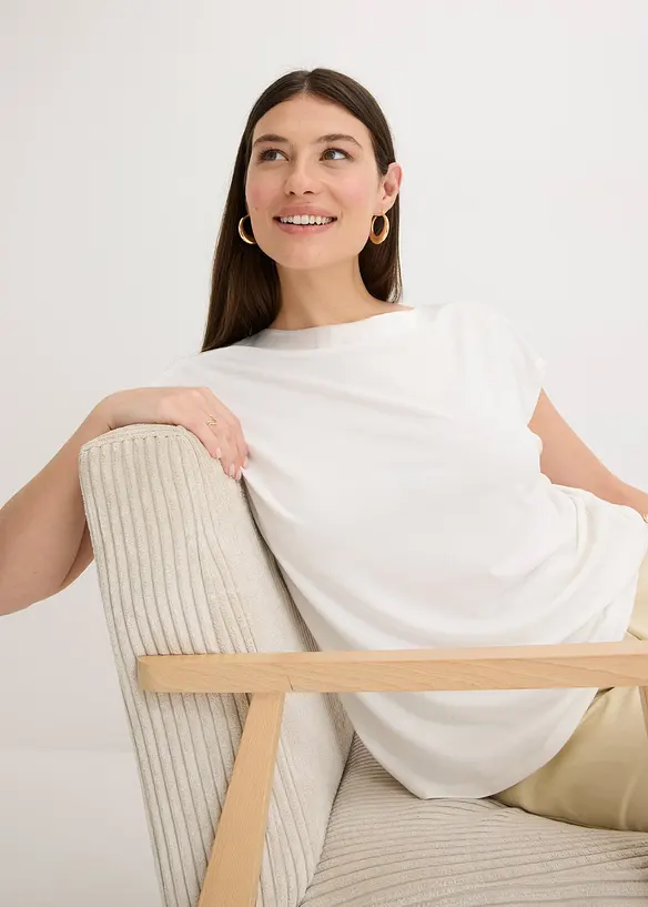 Topp med b&aelig;restykke i sateng, bonprix