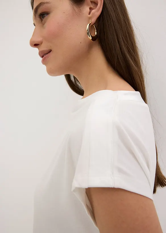 Topp med b&aelig;restykke i sateng, bonprix